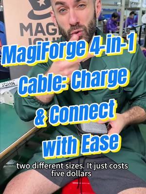 “Next-Gen 4-in-1 Charging Cable – Ready for Anything!”#MAGICJOHN #MAGICJOHNofficial #tiktokmademebuyit #fastcable 