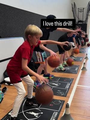 Thanks to @halfordhoops for innovative and fun ways to learn basketball. This is one of my favorite drills! The coordination required to hold the weighted ball and dribble is intense! #basketball #basketballtraining #trainingdrills @Halford Hoops 