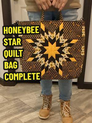 how it turnt out! #peekaboo #CapCut #kendricklamaredit #honeybee #starquilt #quiltycute  #quiltedbag 