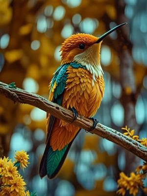 Colorful hummingbirds #animalsoftiktok #galaxybirds #hummingbirds #ai #viraltiktok #foryoupage 