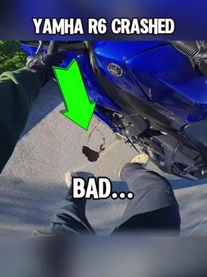 Yamaha R6 Cra….. #motorcycle #moto #yamahar6 #yzfr6 #crashed #fyp 