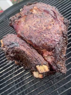 My take on Smoked Prime Rib  #Recipe #bbq #smoked #cookinglife #grill #webber 