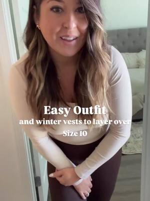 #easyoutfits #wintervest #winteroutfits #amazonfashion #casualoutfitideas #momonthego #midsizefashion #size10