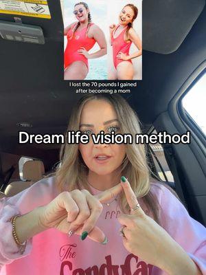 Dream life vision: How I lost 70lbs, paid off all $20k of credit card debit, doubled my blog/social media income, after having a baby all in the same year! The dream life vision and goal setting method you need to try this year.  #dreamlife #2025visionboard #goalsetting #manifestingmethods #visionboard #goalscheck 