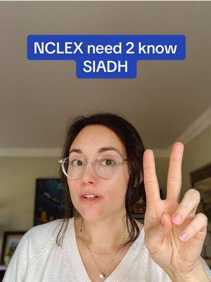 🌟 you just know we had to do an NCLEX need 2 know on syndrome of inappropriate diuretic hormone (SIADH) after our diabetes insipidus video, right?!  #endocrine #nclexprep #nclexstudying #nursingeducation #nursingstudentsoftiktok #nclexrn #nclexreview #nclextips #bsnstudent #studytok #studentnurse 