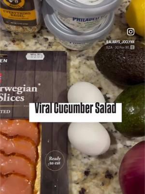 After an amazing week I woke up craving this… so I made it of course!!!!  #viralcucumbersalad #cucumbersalad #EasyRecipes #fyp 