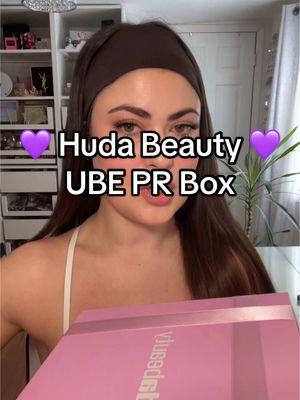 everyone wants to be on this PR list!!😱💜 amazing job @Huda Beauty and thank you endlessly for including me 🥹  my first impression of the new ube blush filter & electric lilac gloss 👄 #hudabeauty #prbox #ubecollection #hudabeautyubebirthdaycake #hudabeautyblushfilter #firstimpression #review 