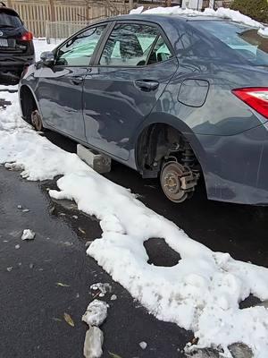 2016 Toyota Corolla S had its wheels stolen in DC. #anotherone #wheellocks #fyp #fypシ #dmv #dmvtiktok #dc #wheeltheft #stolenwheels #toyotacorolla #Rimlox@Rimlox LLC 