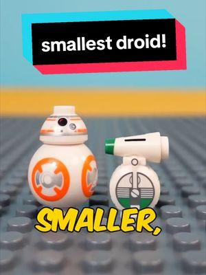 which LEGO Star Wars Droid is the smallest??  #legostarwars #droidsn #smallestlego #starwars #bb8 #dO #R2D2 