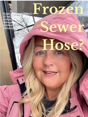 How does a rv or camper have their sewer slinky freeze up?  #rv #rvlife #rvliving #rvlifestyle #rvlivingfulltime #workcamping 