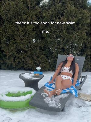 it's always swim season if you're dedicated enough 🌴 #TwoPieceSet #Swimwear #Swimsuit #Bikini #BikiniTop #BikiniBottom #coldweather