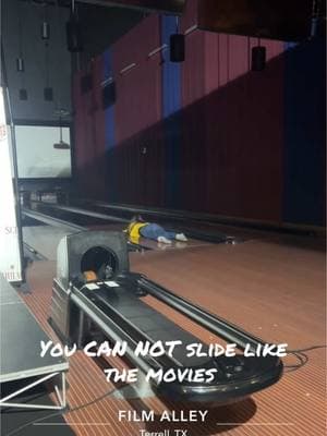 Just a heads up you CAN NOT slide down the bowling lane ! #bowling #slideshowgame #filmalley 