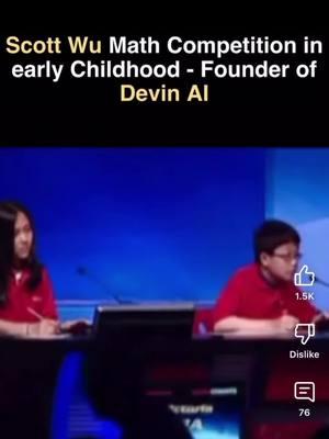 Scott Wu Founder of Devin AI #einstein #genius #mathteacher 