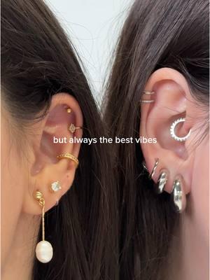 What is your vibe? Silver or gold? Let us know!💚✨👂🏼 • • • • #ClipOnEarrings #EarringLove #JewelryObsession #ClipOnStyle #EarringGoals #GoldJewelry #SilverJewelry #HypoallergenicJewelry #PiercingAlternative #JewelryInspo #EarCandy #JewelryTrends #FashionFinds #InclusiveFashion #AioriJewelry #EarStackInspo #JewelryAddict #EarParty #HoopEarrings 