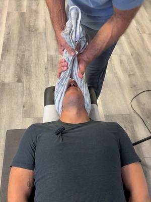 Vinnye gets strapped. Reppin’ Vuori. #chiropractic #vuori #oc #chiropractor #adjustment #newportbeach #lookgood #feelgood 