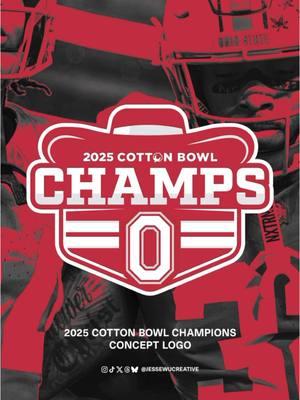 Design a concept #cottonbowl x @Ohio State Football championship logo with me 🌰🏈🤠 #design #smsports #graphicdesign #sportsdesign #cfp #logo #logodesigns #nfl #football #playoffs #CollegeFootball #sportslogo #ohiostate #ohiostatefootball 