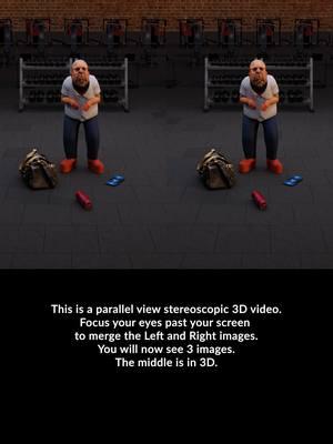 Put Your Work In This is a parallel view stereoscopic 3D video. Focus your eyes past your screen to merge the Left and Right images. You will now see 3 images. The middle is in 3D. #3Danimation #stereoscopicvideo #MagicEye #3Dvideo