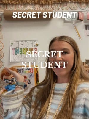 SECRET STUDENT🌟🤍🫶🏼 my kids love doing this each year and it’s such an easy form of classroom management! #teacher #classroommanagement #teachertips #studentbehavior #students #teachersoftiktok #teachertok #elementaryschool #elementaryteacher #elementary #educatorsoftiktok #educator #firstgrade #christian #christianteacher #foryoupage #fypシ #secretstudent #teacherootd #teacherlife #teachersbelike 