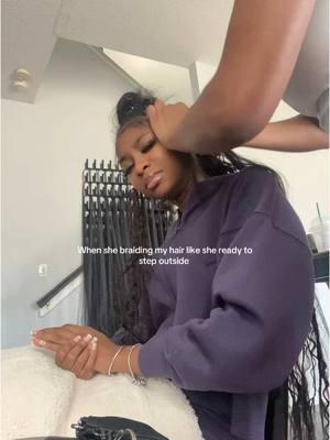 She must need that #foryou #knotlessbraids #hairstyle #viral 