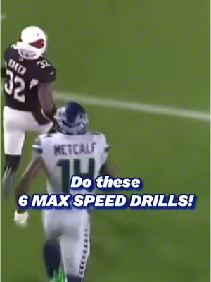 6 MAX SPEED DRILLS 🏃🏽‍♂️💨 #speedtraining #speedandagility #speedworkout #footballtraining #footballdrills #football #athlete #highschoolfootball 