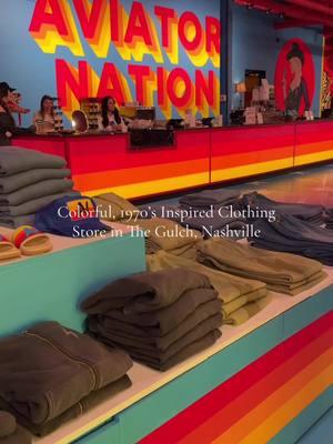 Interrupting your snowy feeds with a vibrant blast of color. 🌈 Located in Nashville’s The Gulch neighborhood, @Aviator Nation Nashville is your go to clothing store for rad clothes and murals for your next fire selfie. 🔥  #nashville #nashvilletennessee #thegulch #thegulchnashville #nashvilletn #nashvilleshoppingguide #nashvilleshop #aviatornation #creatorsearchinsights @aviatornation 