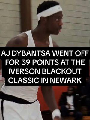 AJ Dybantsa showed why he’s a special 2026 #nbadraft prospect at the Iverson Blackout Classic in Newark, NJ #draftexpress #ajdybantsa#byu#highschoolbasketball#collegebasketball#NBA#bball 