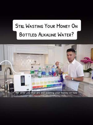 Still wasting your money on fake bottled alkaline water?  Doctors are right when they say too much alkaline water is bad for you  But CertifiedWaterboy808, you promote alkaline water, yes and no I promote true Alkalized water that’s therapeutic for the body not some processed in a factory and stored in warehouse months before sold on shelves in stores  Once you know the difference, you’ll never pay or pick up a bottled alkaline water again  Want to learn how to get fresh therapeutic alkalized water at home everyday Comment “Alkalized” and I’ll reach out for guidance  #kangenwater #BottledWater #alkalinewater #biohack #hydrationtips #alkaline #fijiwater #smartwater #dasani #perrier 