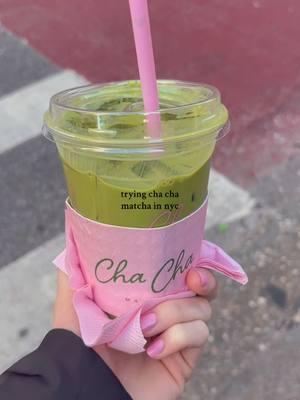 it was so yum! #fyp #foryou #forypupage #newyork #nyc #newyorkcity #matcha #matchalatte #chachamatcha #chachamatchanyc 