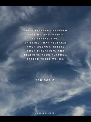 You aren’t falling, you’re flying. It just hasn’t dawned on you yet. 🫶🏽 #selfcaresaturday #soar #yougotit 