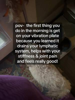 10 mins when I get up, get home from work and when I go to bed. It make a BIG difference in how your body feels. #makelifeanoccasion #vibrationplate #perimenopause #lymphaticdrainage #selfcaretips 