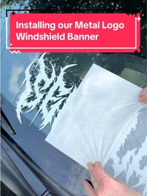 Let’s install our Metal Logo Front Windshield Banner! This is the easiest way to install a vinyl window banner hands down. Just make sure to take your time! Also make sure to check out our shop for more vinyl windshield banners, vinyl car stickers, and other car window stickers! #windowbanner #vinylbanner #vinylstickers #carstickers #tiktokshopfinds #windshieldbanner #metallogo #asmrsounds 