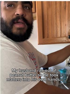 When life hands you peanuts, make peanut butter #couple #couplecomedy #husbandwife #husbandwifecomedy #food #Foodie #husband #husbandsbelike #peanutbutter #funny #fyp 