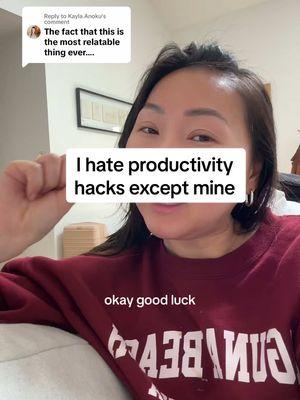 Replying to @Kayla Anoku I hate productivity hacks except mine 🫢 #productivityhacks #success #goalsetting #adhd #habits 