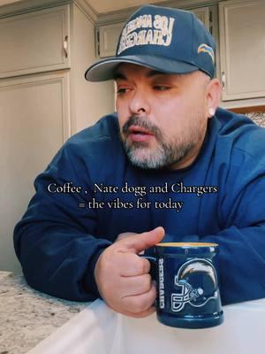 Coffee and Chargers ⚡️! Let’s get this W … #fyp #foryou #mood #chargers #boltup #thatfirstsip #boltgang #sofly #natedogg #classic #trending 