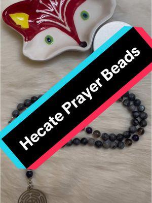 Prayer Beads for Hecate (available) #hecate #hekate #hellenic #pagan #witch #prayerbeads #dontletthisflop #fyp #boostofhope 