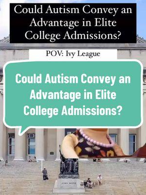 Last year, a research associate at Harvard published an article (link in bio) entitled “Autistic kids have outsized success applying to top colleges.” The core reason for this posited dynamic comes down to the “spike” phenomenon. Top colleges love it when students develop specialized expertise in a niche topic.  Spending your childhood in joyous obsession over rhinos, Mongol military techniques, plant extinctions, or the possibilities of extraterrestrial life can make you a very strong college applicant. Having singular interests demonstrates your ability to learn independently and makes you more memorable.  Furthermore, having a track record of specialization can be predictive that you have the focus it takes to become a Nobel prize-winning scientist or billion-dollar entrepreneur who can donate a building.  Obsessively self-studying a given field or “special interest” is a trait that is commonly associated with autism. Do you think autism could be a superpower when applying to top colleges? Comment if you have a special interest you love!   #highschooljunior #ivyleague #applyingtocollege #collegeaps #highschoolsophmore #collegeadmissions #highschool #collegeadvice #collegeprep #collegeapplications #admissions #collegetips #collegeready #acceptancerate #universityadmissions #sat #topuniversities #collegeapp #collegeacceptance #ivyday #resumetips #highschoolintern #highschoolinternship #internship #highschoolstudent #standoutconnect #standoutsearch