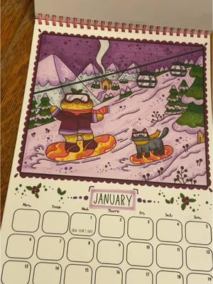 January! I went for a purple color scheme for this page 💜🔮 I’ve never been so excited for a calendar before! This might be a yearly product I create 🤔😇🎉 #coloringpages #alcoholmarker 