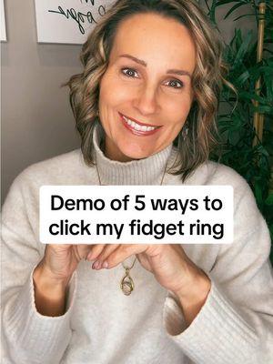 Replying to @mattsgirl2015 I never do the 4th one but I do all the other ways every day ✨  #demo #howto #howtoclick #fidgetring #5ways #lovestfirstclick ✨