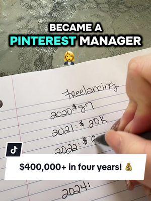 The last 4 years have been WILD. I’m a completely different person than I used to be. And to be honest, it does require some level of delusion.  If I would have kept my old mindset - I would still be making $15 and hour.  When you start believing in yourself and putting the work in - you will change yourself, your finances, and your life.  ON YOUR OWN TERMS. What Q’s do you have about freelancing?  #freelancerlife #startyourbusiness #freelancecoach #freelancingtips #momsover30 #workingmom #startanonlinebusiness2025 #pinterestmanager #socialmediamanagement 