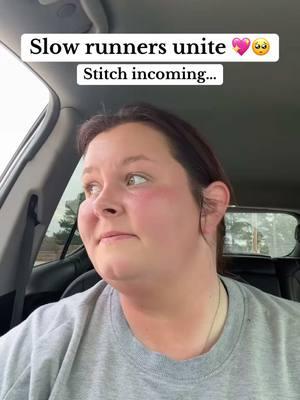 #stitch with @Rebecca Kay Potter please go watch her original video and cheer her on in the comments!! 🥺🥹 THIS. IS. COMMUNITY. 💖 #slowrunner #Running #beginnerrunner #momswhorun #marathontraining #myracemypace #runhappy #10krace #halfmarathon 