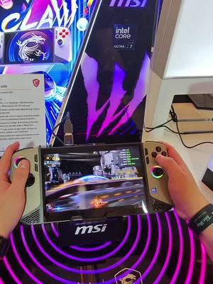 It’s got Claws! @MSI  Let me know what you think because I seriously might buy one. I really want to test this puppy out!  #gaminghandheld #pchandheld #msiclaw #msi #msigaming #ces2025 