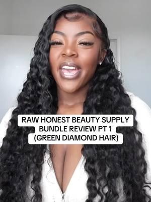 FULL GREEN DIAMOND BEAUTY SUPPLY HAIR REVIEW ON MY Y0UTUBE CHANNEL MEECH NICOLE #fYP #hairreview #quickweave 