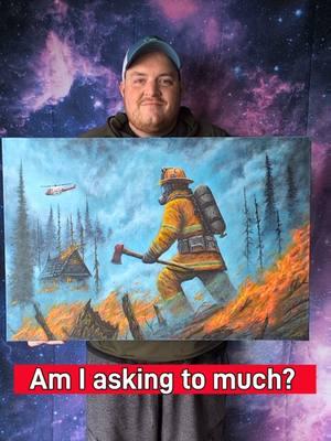 Is my art prices fair? #art #artist #fire #firefighter #firefighting #wildlandfire 