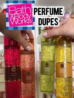 7 New Bath & Body Works Everyday Luxuries Scents Launching January 13 🙌🏻🙌🏻 These are inspired by your favorite designer perfumes you can find at Sephora and Ulta! I went ahead and figured out what I think they are similar to based on my collection! 💖 Seeing Rouge - Baccarat Rouge Loyal to You - Dolce & Gabbana Devotion Guilty as Fig - Phlur Father Figure Madame Mystique - YSL Mon Paris  Aqua Hour - Giorgio Armani Acqua Di Gioia You're Cheeky - Carolina Herrera Good Girl Blush Midnight Addiction - YSL Black Opium  Viva Vanilla - Snif Vanilla Vice Covered in Roses - Parfum De Marly Delina #bathandbodyworks #fragrance #fragrancemist #perfume #bathandbodyworkshaul #everydayluxuries #bodymist #bodyproducts  @Bath & Body Works 