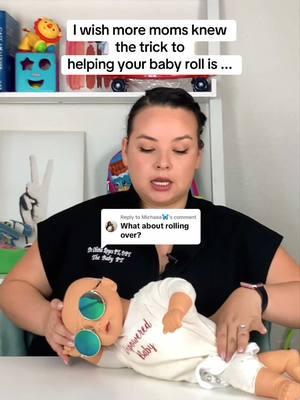 Replying to @Michaea🦋 The most effective activity ever. My favorite way to practice is using a rolled up blanket or pillow, but first...👇 🚨Comment LINK to grab my Rolling 101 Guide, designed to help your baby make progress with rolling fast🚀 💡Place the blanket behind them when they're playing on their side. Pro tip- place their favorite toys in front of them and now boom! You've created the perfect environment to practice sidelying and they have tons of fun! ✅Sidelying is a major component we work on in my Rolling 101 Class- it's that important! 👶🏻If you need simple but effective ways to help your baby roll just like this strategy- here's what to do next... 🖐️hit follow for more expert backed ways to help you support your baby's development 🫶share with a friend who needs these tips Then practice this sidelying activity and see those rolling skills start to develop! You got this! Let's gooo! #babytips #rolling #babydevelopment #milestones #newmom #3months #4months #5month #6months 