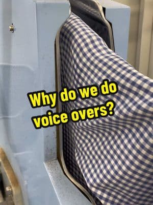 Why do we do voice overs?? #voiceover #howto #explained #asmr #drycleaning 