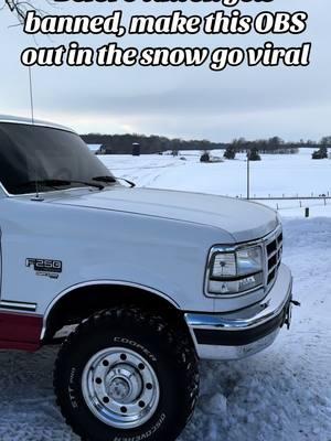 Pwetty Pwease🥺 #obs #obsford #obspowerstroke #fordpowerstroke #snow #mudtires #clean #sofreshandsoclean #fyp 