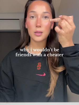 don’t hang out with cheaters #girltalk #friendshipadvice  Products: Cream highlight @MCoBeauty  Highlight @Benefit Cosmetics  Bronzer @Hourglass Cosmetics  Eyes @Too Faced  Liner @Sweed Beauty  Brows @Kosas & Mcobeauty