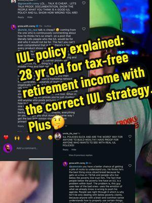 This is the only way you should be structuring an IUL if you want to use the IUL for tax-free retirement or “Be your own bank” purposes.  If you ever believed that the IUL was a scam and listened to people like uncle Rico- you need to educate yourself on why someone who tells you something is bad but sells you on something else within the same industry.  The IUL is not intended for EVERYONE. The IUL is a strategy used for people who understand it and can contribute more than 10X their age.  Policies that the guy in the comments talks about are always lower poverty people who should NEVER have an IUL to start with.  This is why the industry has such a bad look, along with why I am so persistent on teaching people in their 30s, 40s, and 50s about the IUL.  If YOU are well off, established, and are looking for alternate retirement options, then the IUL could be an option for you.  #iul #iulpolicy #beyourownbank #compoundinterest #howtobeyourownbankwithlifeinsurance #retirementincome #taxfreeretirement #retirementsavings #financialeducation #LearnOnTikTok 