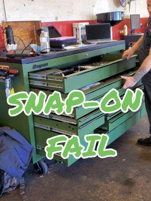 Dang Snap-On Failed, looks like I'm keeping my MAC Tools box 💀  #fail #mechanic #snapon #racing #matco #toolbox #closecall #tool #challenge 